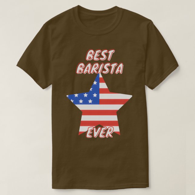 Camiseta Melhor Barista Ever 7 (Frente do Design)