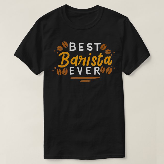 Camiseta Melhor Barista Nunca (Frente do Design)