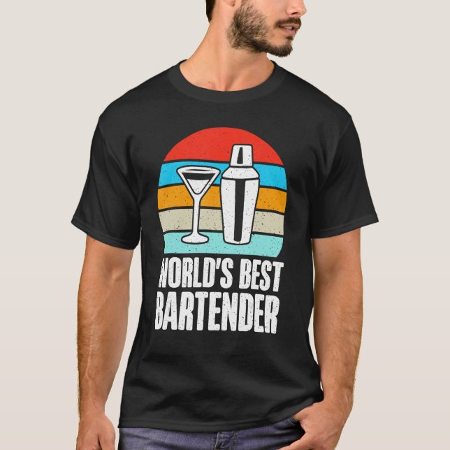 Camiseta Melhor barman do mundo (Frente)
