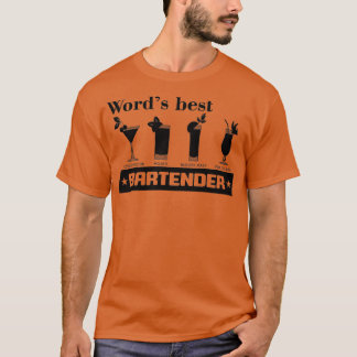 Camiseta Melhor Bartender do Wordx27s 2