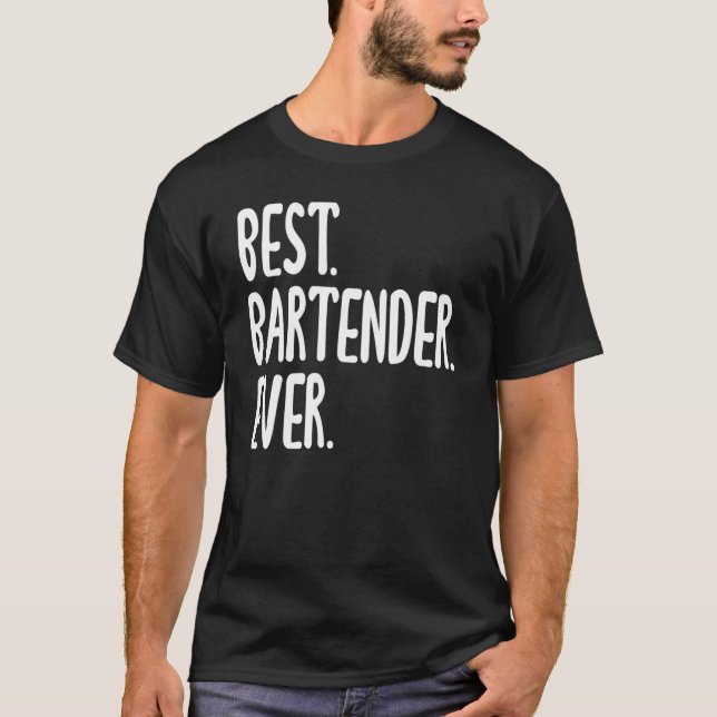 Camiseta Melhor Bartender Eternamente Hilariante Dizendo pa (Frente)