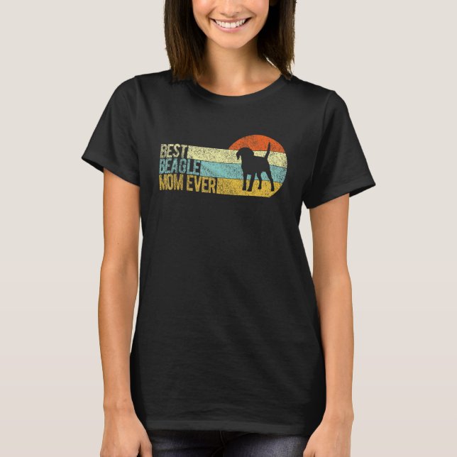 Camiseta Melhor Beagle Mãe Alguma Vez Beagle Mama Engraçado (Frente)