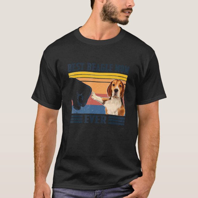 Camiseta Melhor Beagle Mãe Nunca Cachorro Mãe Mães (Frente)
