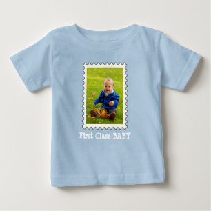 Camiseta Melhor Bebê de primeira classe Foto já personaliza