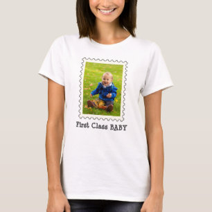 Camiseta Melhor Bebê de primeira classe Foto já personaliza