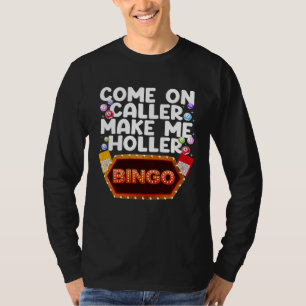Camiseta Melhor Bingo para Homens Mulheres Jogo de Bingo de