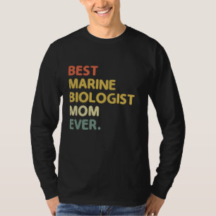 Camiseta Melhor Bióloga Marinha Mãe Biologia Do Mar Ever B