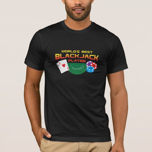Camiseta Melhor Blackjack Player do Mundo (Frente)