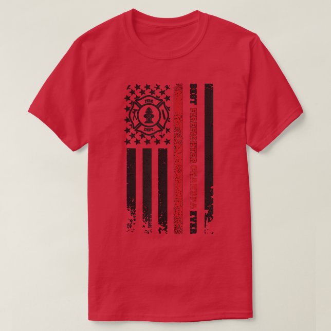 Camiseta Melhor Bombeiro Avô Nunca Bombeiro Avô (Frente do Design)