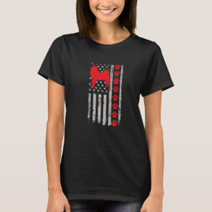 Camiseta Melhor Bombeiro Spitz Mãe Pai De Bandeira Nos Dog