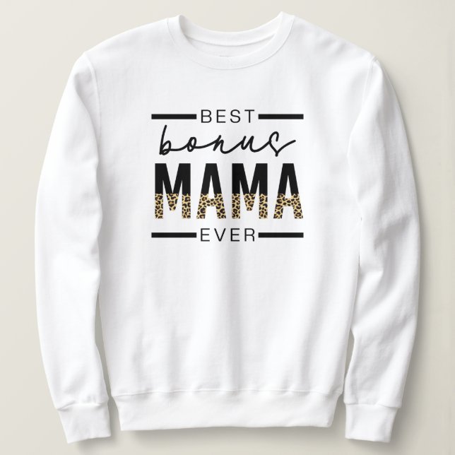Camiseta Melhor Bonus Mama Alguma Vez Oferta para Stepman T (Frente do Design)