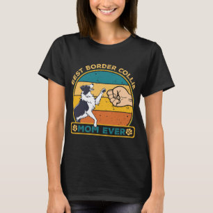 Camiseta Melhor Borda Collie Dog Mãe