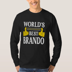 Camiseta Melhor Brando do Mundo Nome Pessoal Primeiro Nome