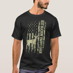 Camiseta Melhor Buckie Pappy Ever Camouflage American Flag