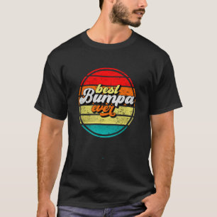 Camiseta Melhor Bumpa do Dia do Pai Avô Vintage Retro