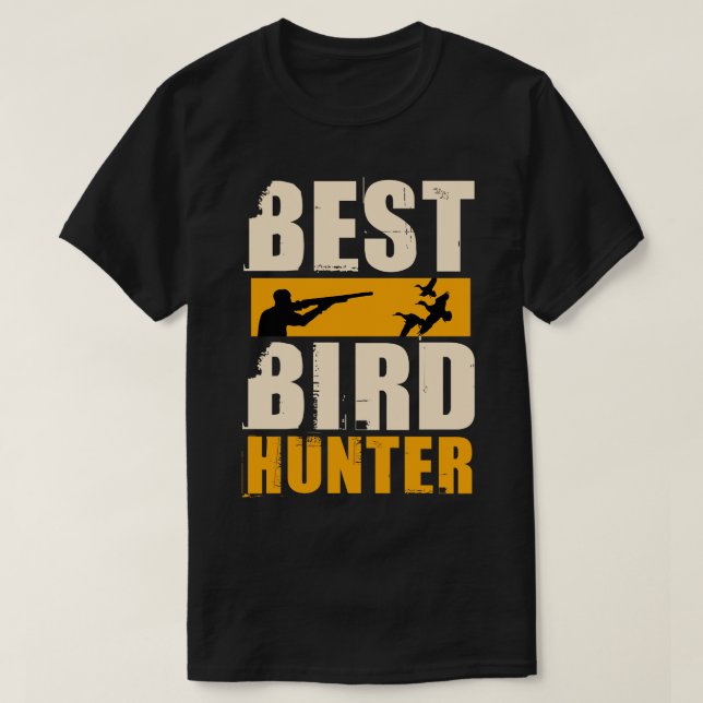 Camiseta Melhor Caçador de Pássaros (Frente do Design)