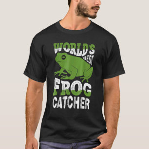 Camiseta Melhor Caçador de Rãs do Mundo Anfíbios Caçador