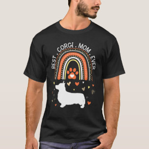 Camiseta Melhor Cachorro Corgi Mãe Sempre Feliz Mamãe Mãe F