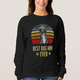 Camiseta Melhor Cachorro De Greyhound Mãe Alguma Vez Retro 