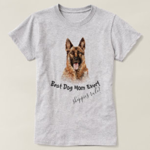 Camiseta Melhor Cachorro Do german shepherd Mãe De Sempre