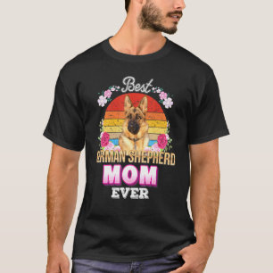 Camiseta Melhor Cachorro Mãe Alguma Vez German shepherd Da 