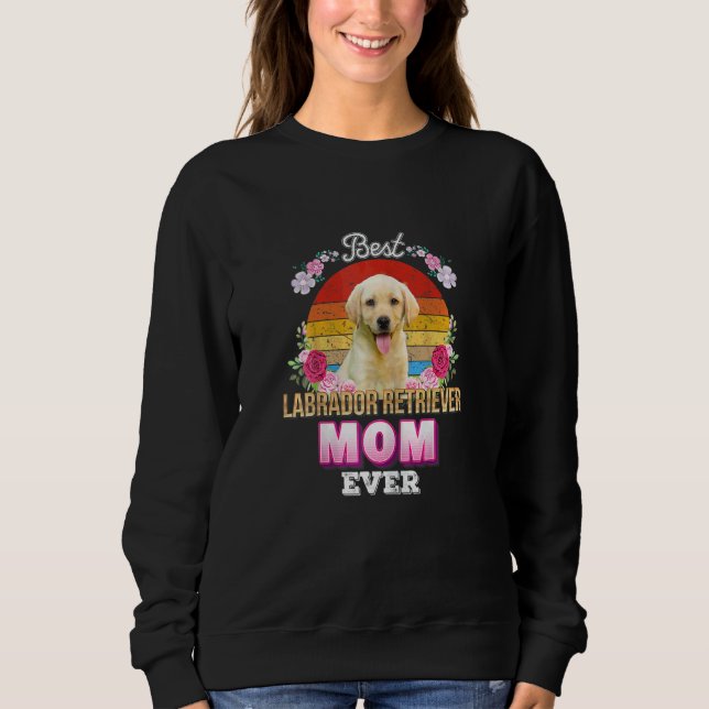 Camiseta Melhor Cachorro Mãe Alguma Vez Labrador Retriever  (Frente)