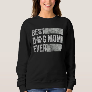 Camiseta Melhor Cachorro Mãe Alguma Vez Retrô Mamãe Cachorr