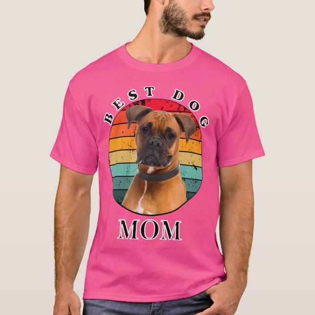 Camiseta Melhor Cachorro Mãe Boxer (Frente)