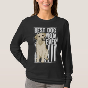 Camiseta Melhor Cachorro Mãe De Labrador Amarelo Retriever