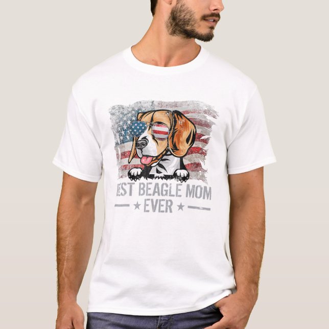 Camiseta Melhor Cachorro Mãe Nunca Retrorre USA Amer (Frente)