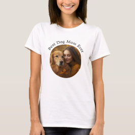 Camiseta Melhor Cachorro Mãe Personalizada Foto de Pet Pers