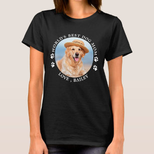 Camiseta Melhor Cachorro Mãe Personalizada Pet Foto Persona