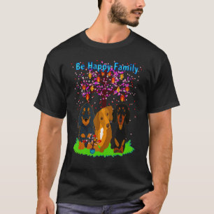 Camiseta Melhor Cachorro-Solto-Bonito Que Seja Feliz Famíli