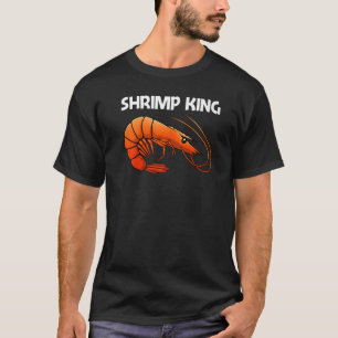 Camiseta Melhor Camarão Para Homens Meninos Lagostim Animal