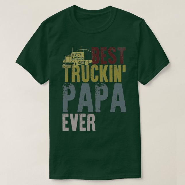 Camiseta Melhor Caminhão Papa Nunca (Frente do Design)
