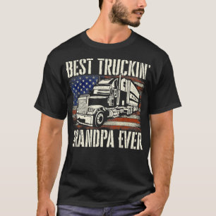 Camiseta Melhor Caminhão Vovô Big Rig Semi Driver Tru