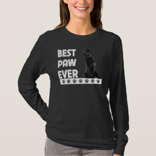 Camiseta Melhor Caminho de Sempre Pai Preto Labrador