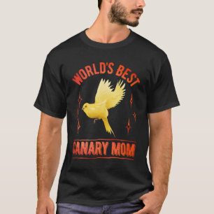 Camiseta Melhor Canário da Mãe Canários da Família Bird Lov