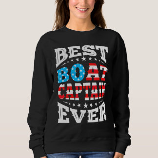 Camiseta Melhor Capitão de Barco de Sempre 4º Quatro de Jul