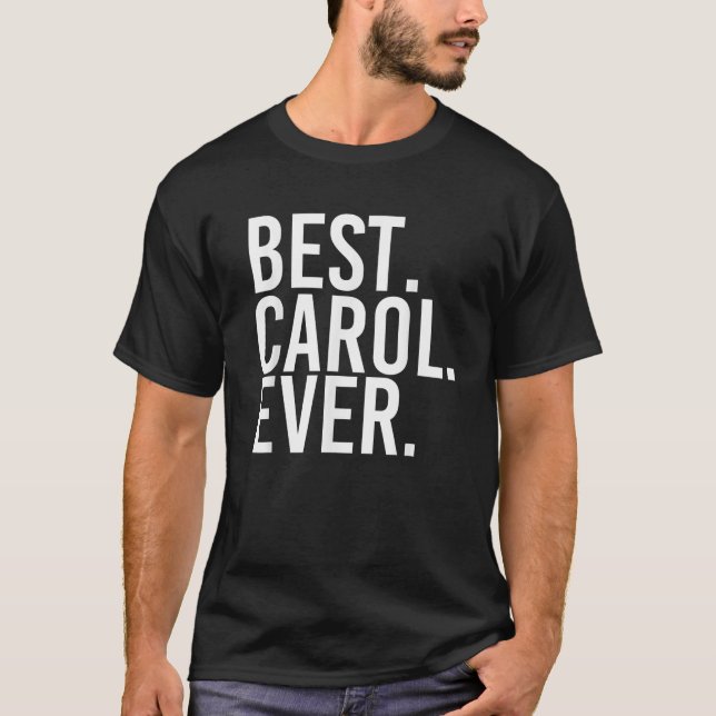 Camiseta MELHOR CAROL NUNCA Dotado de Piada Personalizada E (Frente)