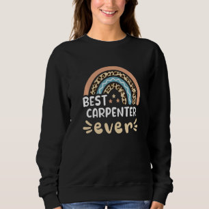 Camiseta Melhor Carpinteiro de Leopardo Rainbow Mãe