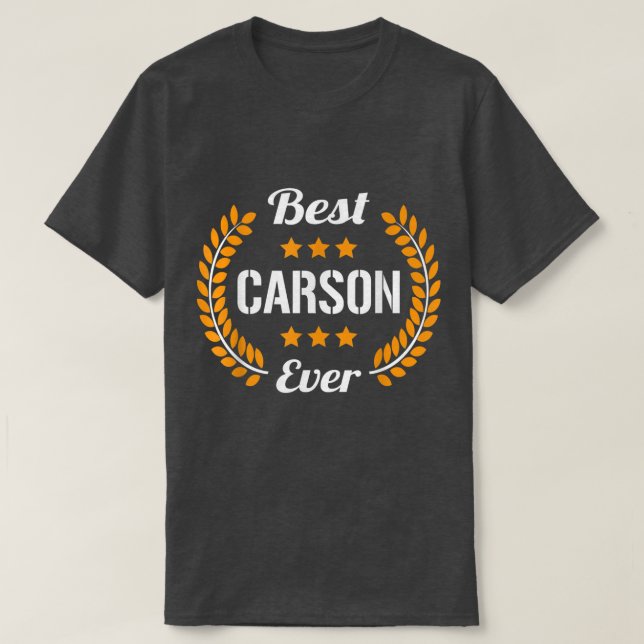 Camiseta Melhor Carson Engraçado Dizendo Nome Carson  (Frente do Design)