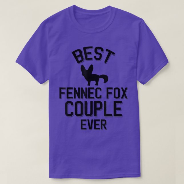 Camiseta Melhor Casal Fennec Fox Nunca (Frente do Design)
