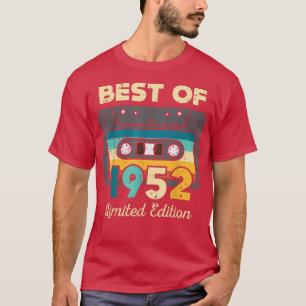 Camiseta Melhor Cassete De 1952, 70 Anos, 70, Aniversário M