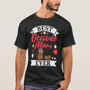 Camiseta Melhor castor mãe de todos os animais selvagens do