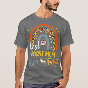 Camiseta Melhor Cavalo Mãe Cachorro Amante de os animais Mã