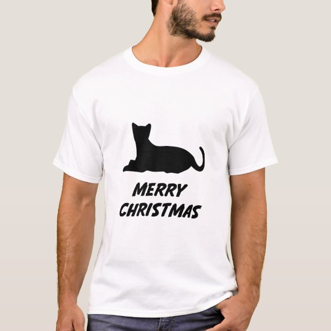 Camiseta Melhor Celebração de Natal - natal dos gatos (Frente)