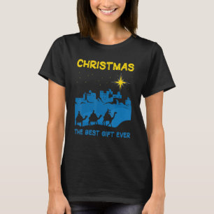 Camiseta Melhor Cena de Natividade Jesus Legal de Natal Chr