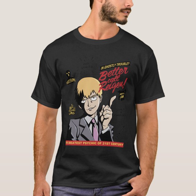 Camiseta Melhor chamar o Reigen! T Clássico (Frente)