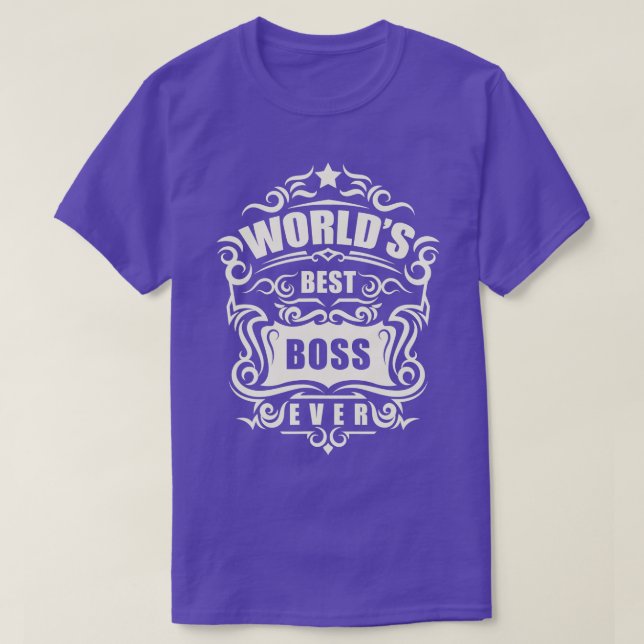Camiseta Melhor Chefe do Dia do Chefe Nunca (Frente do Design)